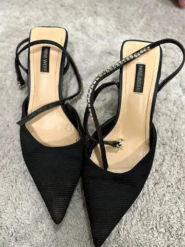 Nine weat black heels 38/uk5