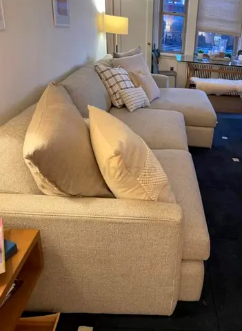 Selling Cratebarrel L Shape Sofa Beige Great Condition