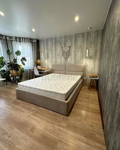 Modern Bed in Beige - Brand New Condition