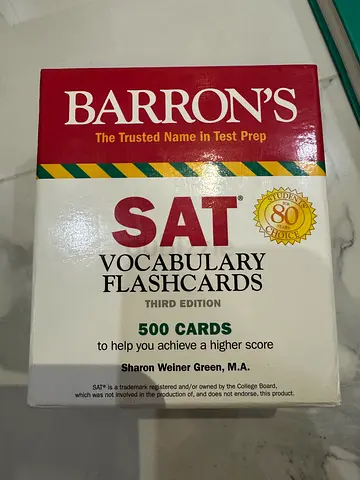 SAT English flashcards study