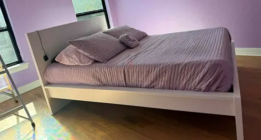 Ikea double bed with mattress available in perfect condition