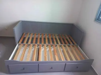 IKEA Hamnes daybed with 3 big storage drawers and 2 IKEA mattresses.