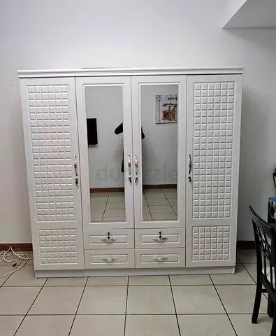 Modern  4 Door Wardrobe with Mirrors