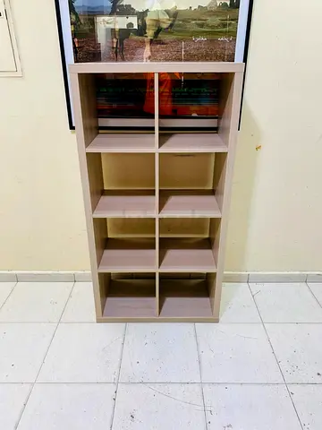 Stylish Wooden Bookcase with 8 Compartments