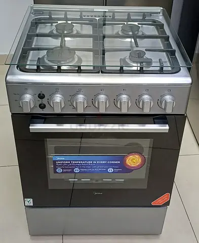Midea new model full gas heavy duty gas cooker for sell 60×60cm  good working