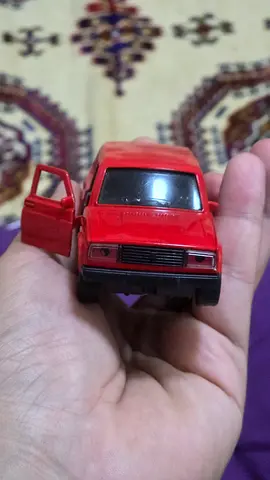 Red Russian Lada Toy Car