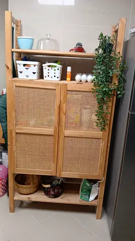 2 ikea items, cabinet with door (pine),and console table with drawer