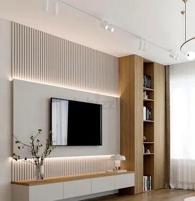 Modern Tv Unit with Shelving