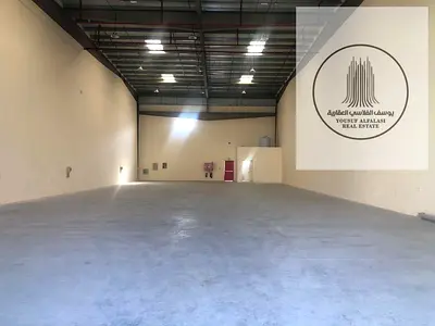 Warehouse for rent: 10,000 sq ft, 90 kW electricity, AED 500,000, ready and negotiable