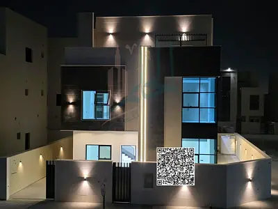 Corner villa on two asphalt streets in Al Helio 2, Ajman, close to the mosque and near Sheikh Mohammed Bin Zayed Road.