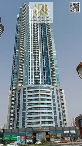 🏙️ Apartment Description – Concord Tower, Ajman  A luxurious 3-bedroom apartment with a living room is for sale in Concord Tower, one of the most pre