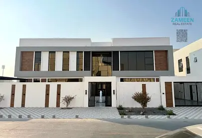 فيلا فاخرة في زاهية، مساحتها 6300 قدم مربع، تضم 5 غرف نوم رئيسية، وغرفتي معيشة، ومجلس. السعر يشمل التكييف، قابل للتفاوض. 4.5