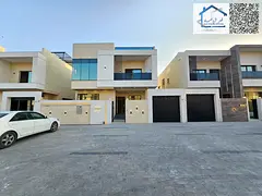 Villa for sale in Al Zahia – 30m front setback | 5 master bedrooms + maid's room | Two floors and