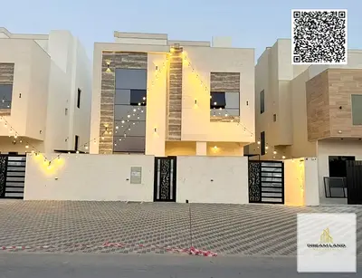 Luxury villa, 3 floors + roof, with a modern design, including registration and ownership fees, comprising 7 master bedrooms, high-end finishes and a