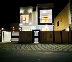 Villa for rent in the Al Zahia area, directly on Mohammed bin Zayed Road. The villa consists of thre