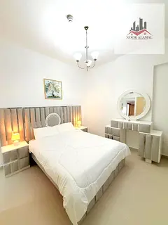 Dubai Liwan 2, first occupancy, brand new furnishings, one bedroom, living room, kitchen, two bathro