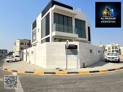 For sale: Luxury residential investment villa with a roof terrace – Al Zahia, Ajman. Super deluxe finishing – luxurious marble stone – corner location