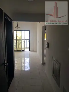 One bedroom and living room with balcony for annual rent in Ajman - Al Rashidiya 1. Excellent locati