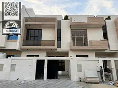 🏠 Villa for sale in Al Yasmin area, Ajman: 5 master bedrooms, a majlis, and a living room with a 