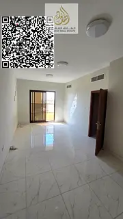 One bedroom, living room, balcony, two bathrooms, kitchen, and built-in wardrobe.