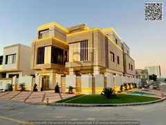 Villa for sale opposite a garden, including registration fees, electricity, water and air conditioni