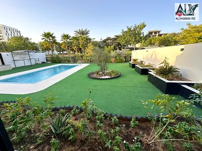 Luxury villa in the heart of Al-Zoura city, 4 master bedrooms, area of ​​nearly 4000 feet, swimming pool and garden, price includes all services: elec