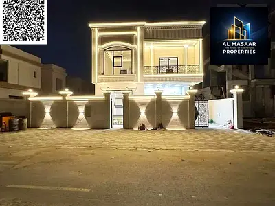Turnkey villa, all-inclusive, on the main street, ready to move in, in one of Ajman's most prestigious areas. Freehold ownership available to all nati