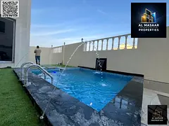 For sale: A luxurious classic villa in Al Zahiyah, featuring a modern smart home design that combine