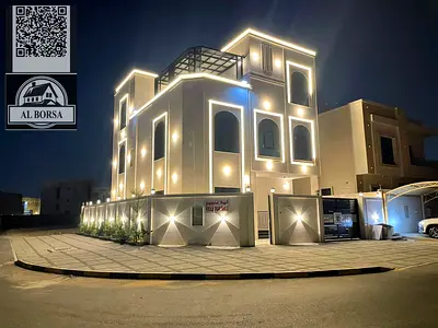🏡 Luxury corner villa with 7 master bedrooms, stone facades and ducted air conditioning in Al Amrah, Ajman – AED 2,250,000 (including registration an
