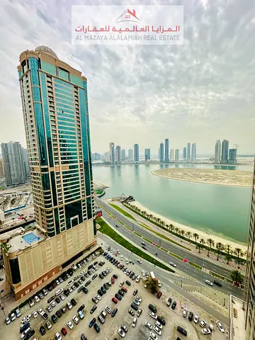 للايجار شهري -شقة غرفتين وصاله جديدة بالكامل - سوبر ديلكوس - انترنت - الشارقة, التعاون