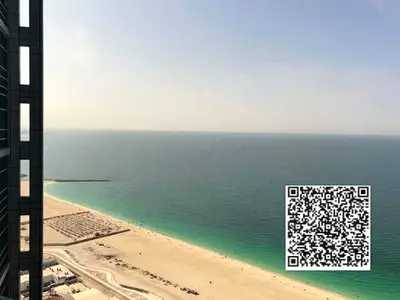 شقه بإطلاله رائعة علي البحر !! مساحه واسعه جاهزة للسكن في برج الكورنيش