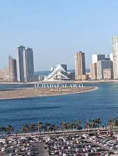 Two bedrooms, two living rooms, three bathrooms, and a balcony with a sea view. Rent is 7500 (with i