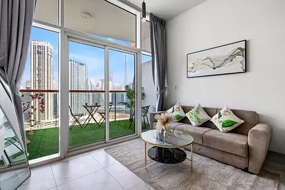 Modern Studio | Burj Khalifa and Canal View