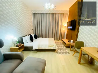 HUGE SIZE // FULLY FURNISHED STUDIO APARTMENT WITH FREE CHILLER // 4 CHEQUES