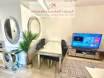 شقة 3 غرف و صالتين و غرفة خادمة مفروشة جديد بالكامل في التعاون - الشارقة - ستايل تاور - للايجار شهري