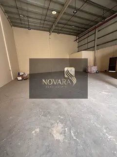 Two adjacent warehouses for rent in Umm Al Quwain with an area of ​​5400 feet, for storage only,