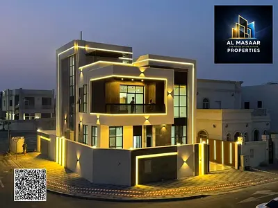 فيلامنطقه الزاهيه 4 غرف نوم ماستر تملك حر لجميع الجنسيات مساحه 3500 قدم