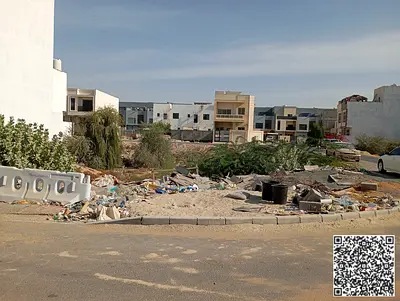 ارض سكني مميزة زاوية شارعين بالقرب من الشارع العام
