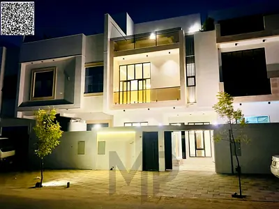 Villa for sale, including registration and ownership fees, on the main street, ready to move in, in one of the most prestigious areas of Ajman.