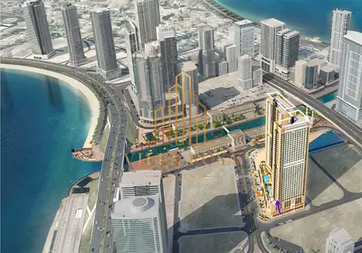 Grand Studio With Balcony for Sale | Pool View & Al Qasba Canal | Only 20% Down Payment