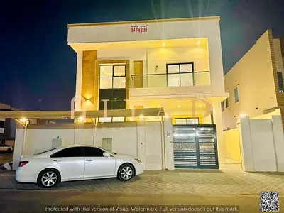 Including water, electricity, and air conditioning, this 5-bedroom villa with built-in wardrobes is located in a prestigious area of ​​Al Yasmin. Free