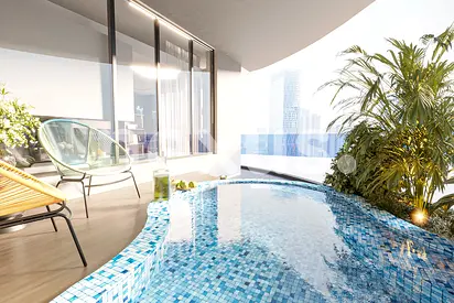 1 BHK with Study | Private Pool | Smart Home