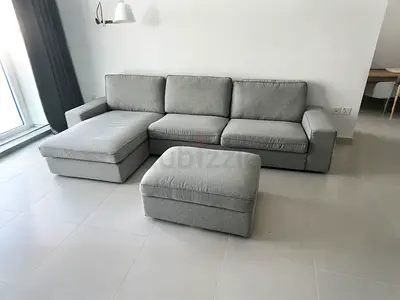 IKEA Kivik L Shape Sofa Gray Good condition