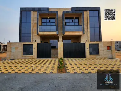 Modern and elegant villa in Al Helio 2 – Luxurious finishing – Includes registration and ownership fees – Special price negotiable For sale: A villa with a stylish modern design in one of Ajman's best