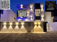 Villa with all registration and ownership fees included, ready to move in, in one of Ajman's mos