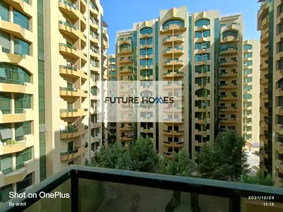 Flat for rent in Rashidiya Tower Ajman with Balcony