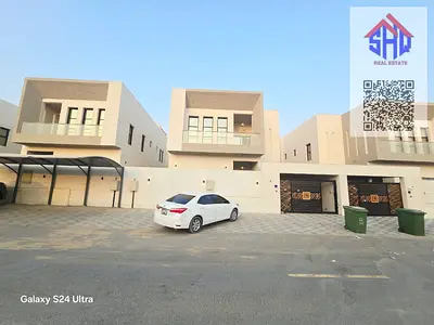 For rent, a 6-bedroom villa with built-in wardrobes, a living room, and a maid's room.