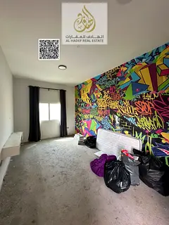 One-bedroom apartment with a living room, annual rent, with a private rooftop and parking.