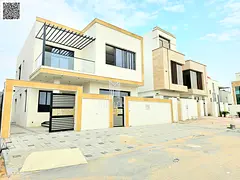 Modern 5-bedroom villa at an excellent price, including registration fees, directly behind Al-Hamidi