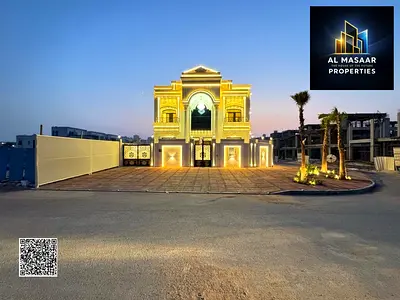 Classic design corner villa in Al-Halib, 5 master bedrooms, registration and ownership fees included for all nationalities